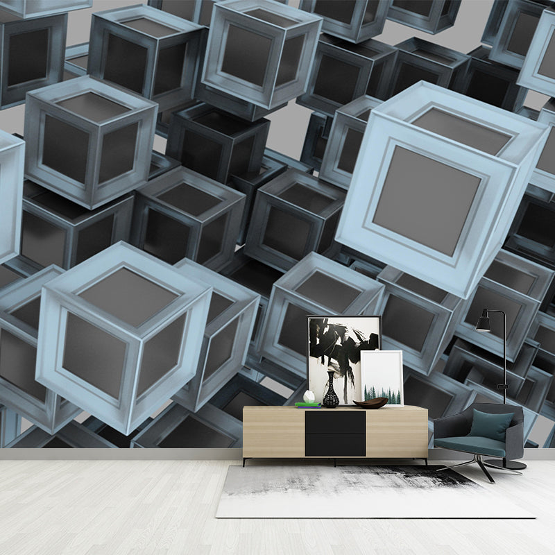 Illustration Geometric 3D Illusion Mural Eco-friendly Wallpaper for Wall Decor