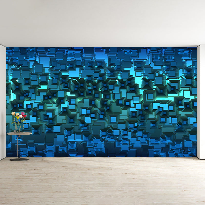 Geometric 3D Illusion Mural Wallpaper for Dining Room Wall Decor Multiple Sizes Available