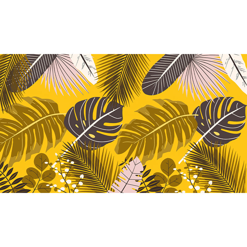 Palm Plant Leaves Mural Wallpaper Tropical Mildew Resistant Living Room Wall Art