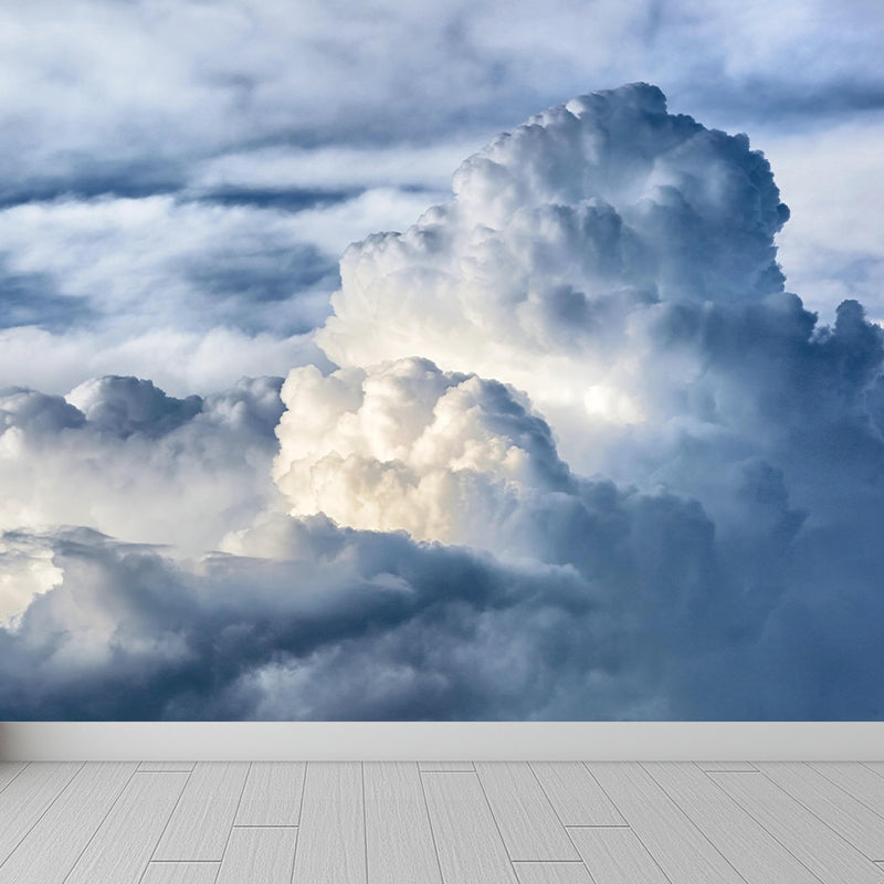 Photography Good Weather Wallpaper Mural Moisture Resistant Wall Covering for Decoration