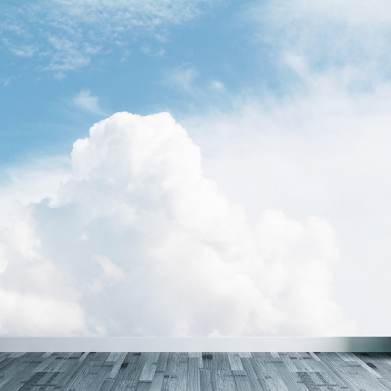 Photography Good Weather Wallpaper Mural Moisture Resistant Wall Covering for Decoration