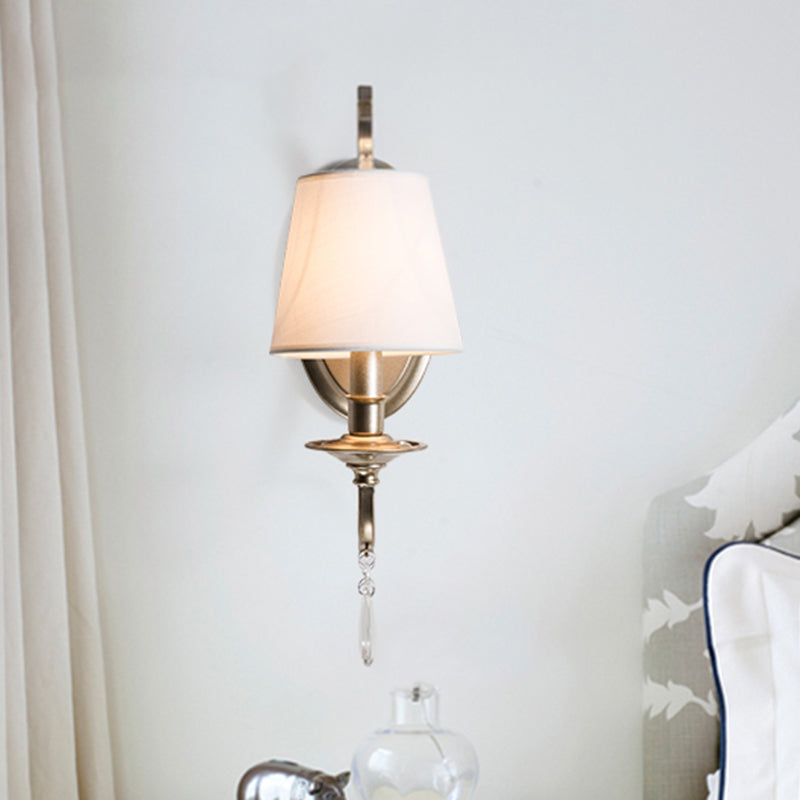 Crim-cristal en laiton conique / bougie en laiton