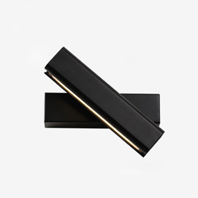 Aluminium LED Rotatable Wall Sconce in Modern Minimalist Style Wooden Wall Lamp for Bedroom