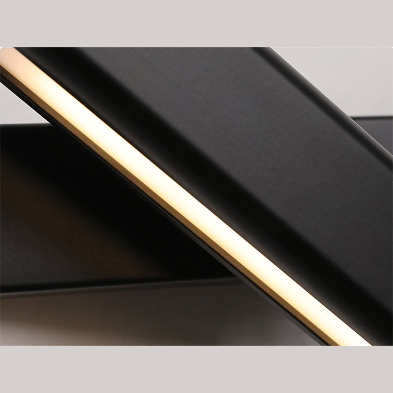 Aluminium LED Rotatable Wall Sconce in Modern Minimalist Style Wooden Wall Lamp for Bedroom