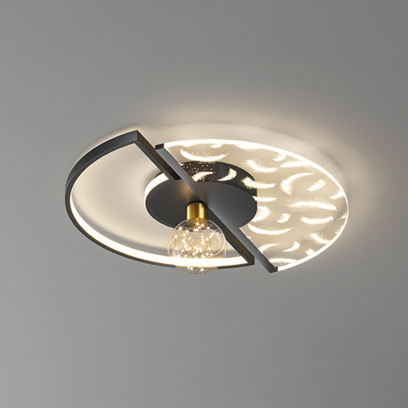 Round Flush Light Fixtures Eenvoud Acryl Plafond Light Fixtures voor Slaapkamer