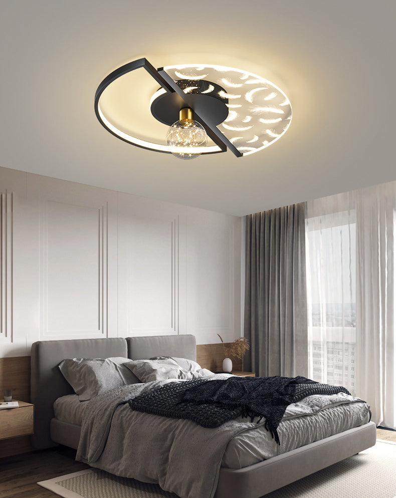 Round Flush Light Fixtures Eenvoud Acryl Plafond Light Fixtures voor Slaapkamer