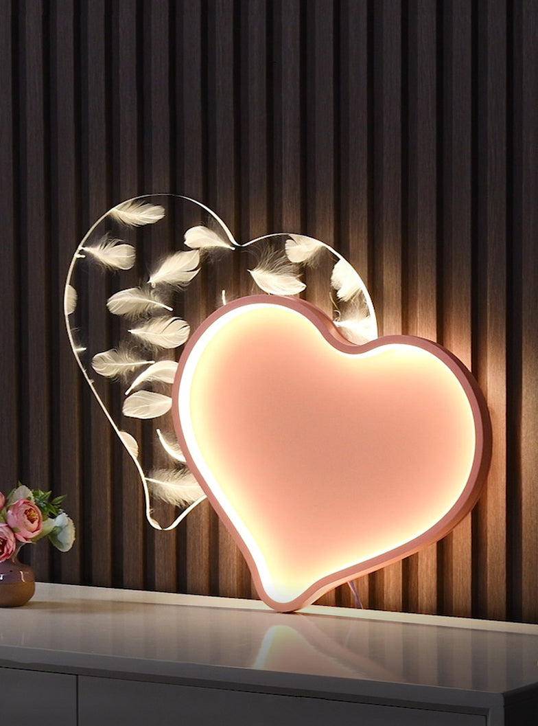 Coeur encastré luminaire chambre simple acrylique plafonnier