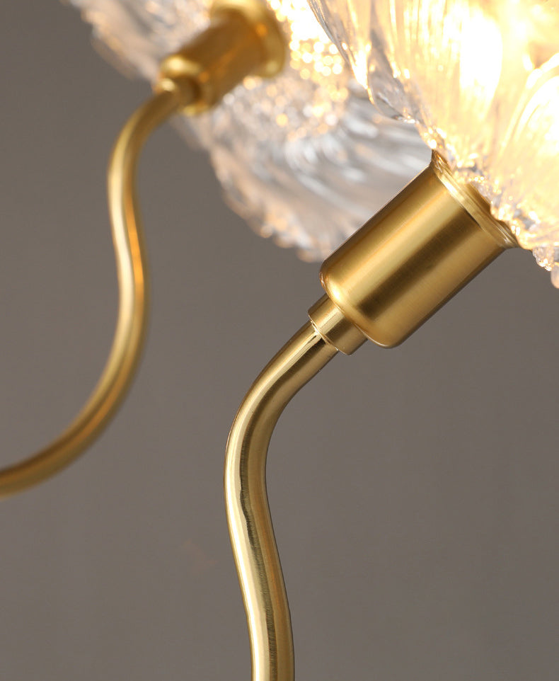 Blume Semi Flush Mount Leuchte moderne Glasdeckleuchten für Wohnzimmer