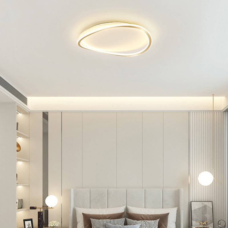 Nouveau Plafonnier LED moderne en métal à 1 lumière, luminaire décoratif de plafond, idéal pour une chambre à coucher ou une chambre à coucher