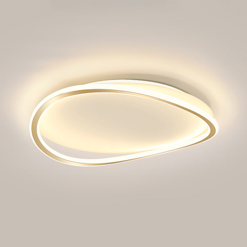 Nouveau Plafonnier LED moderne en métal à 1 lumière, luminaire décoratif de plafond, idéal pour une chambre à coucher ou une chambre à coucher