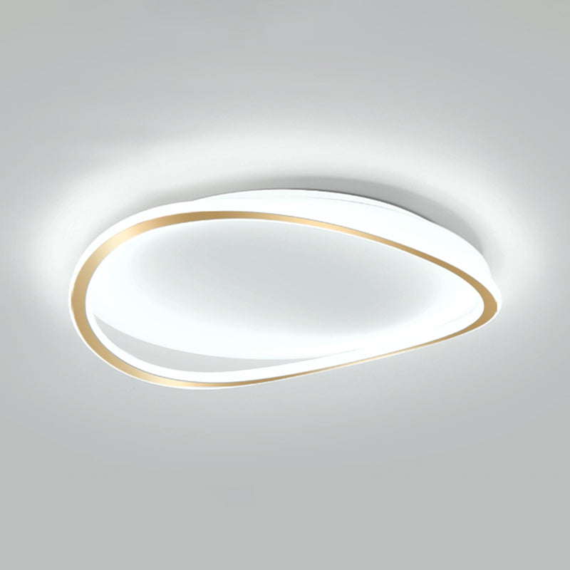 Nouveau Plafonnier LED moderne en métal à 1 lumière, luminaire décoratif de plafond, idéal pour une chambre à coucher ou une chambre à coucher