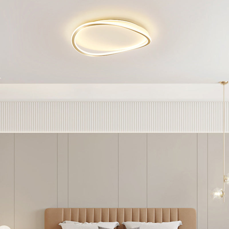 Nouveau Plafonnier LED moderne en métal à 1 lumière, luminaire décoratif de plafond, idéal pour une chambre à coucher ou une chambre à coucher