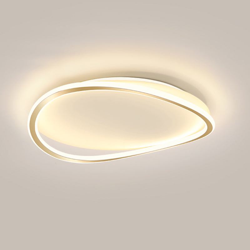 Nouveau Plafonnier LED moderne en métal à 1 lumière, luminaire décoratif de plafond, idéal pour une chambre à coucher ou une chambre à coucher