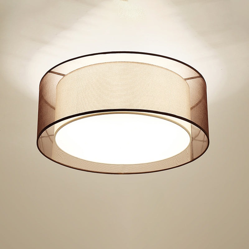 Lámpara de techo empotrada de 1 luz de estilo tradicional para dormitorio