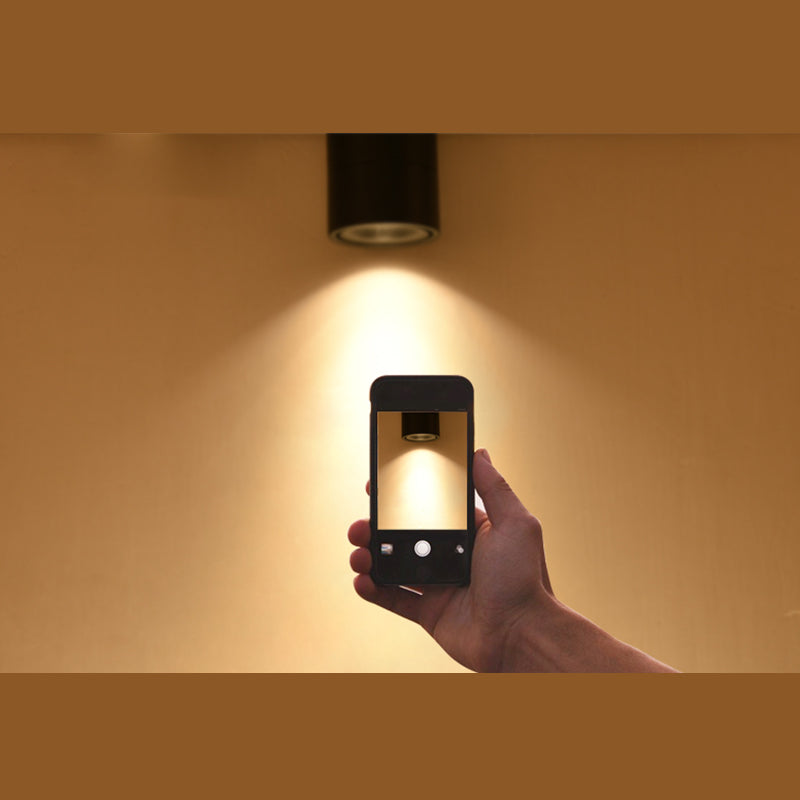 Cylinder 1-Light LED Flush Light New Modern Aluminum Flush Mount Ceiling Light Fixtures