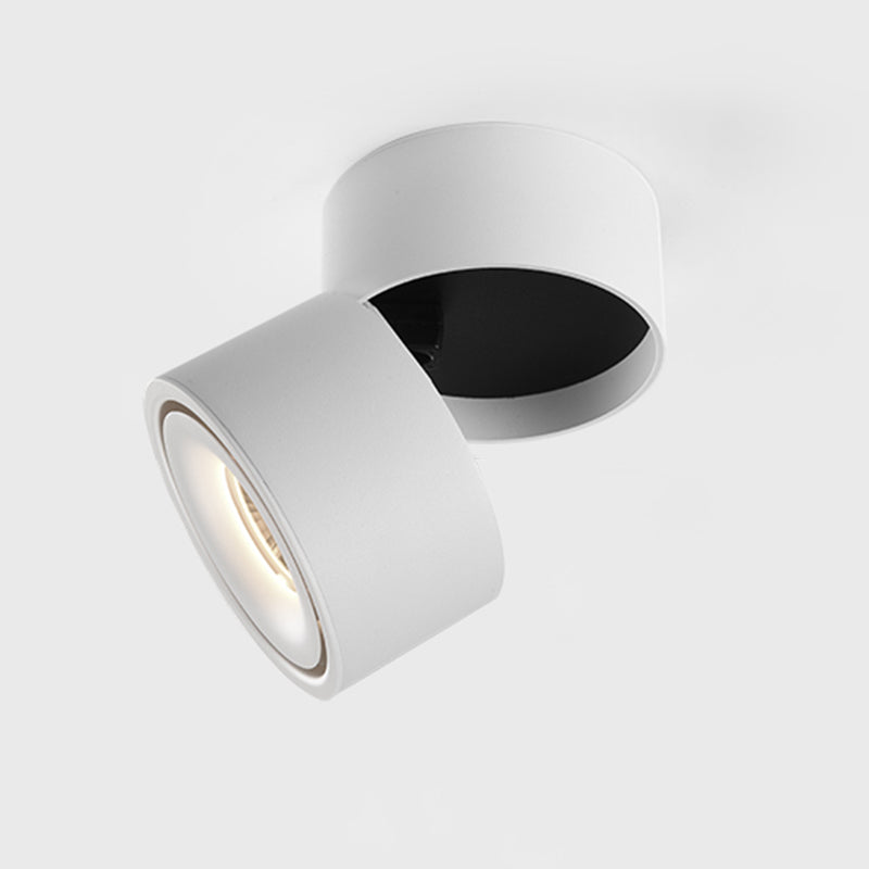 Cylinder 1-Light LED Flush Light New Modern Aluminum Flush Mount Ceiling Light Fixtures