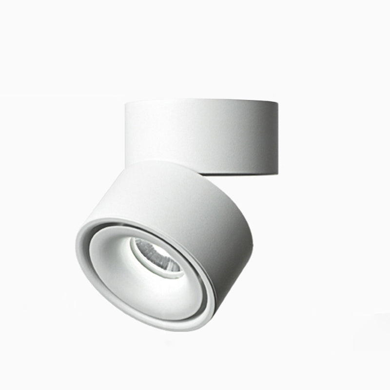 Cylinder 1-Light LED Flush Light New Modern Aluminum Flush Mount Ceiling Light Fixtures