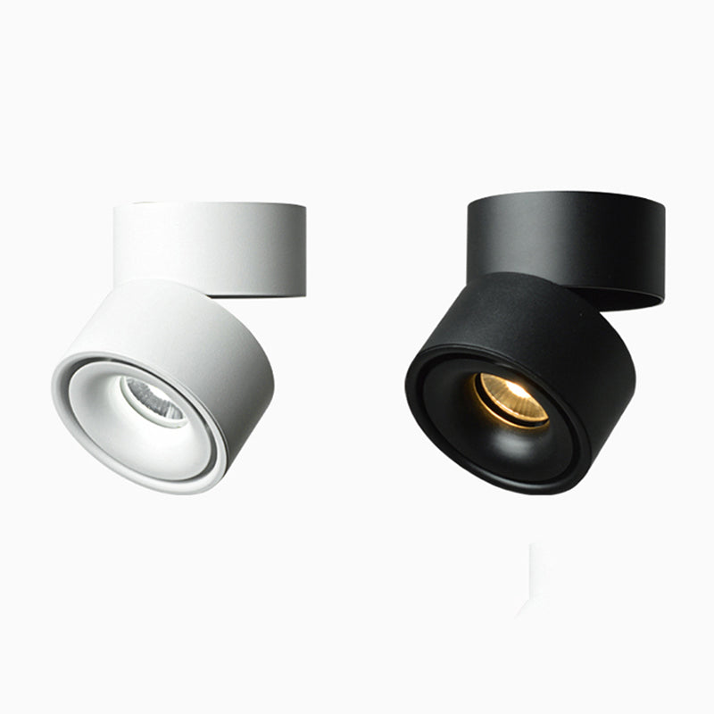 Cylinder 1-Light LED Flush Light New Modern Aluminum Flush Mount Ceiling Light Fixtures