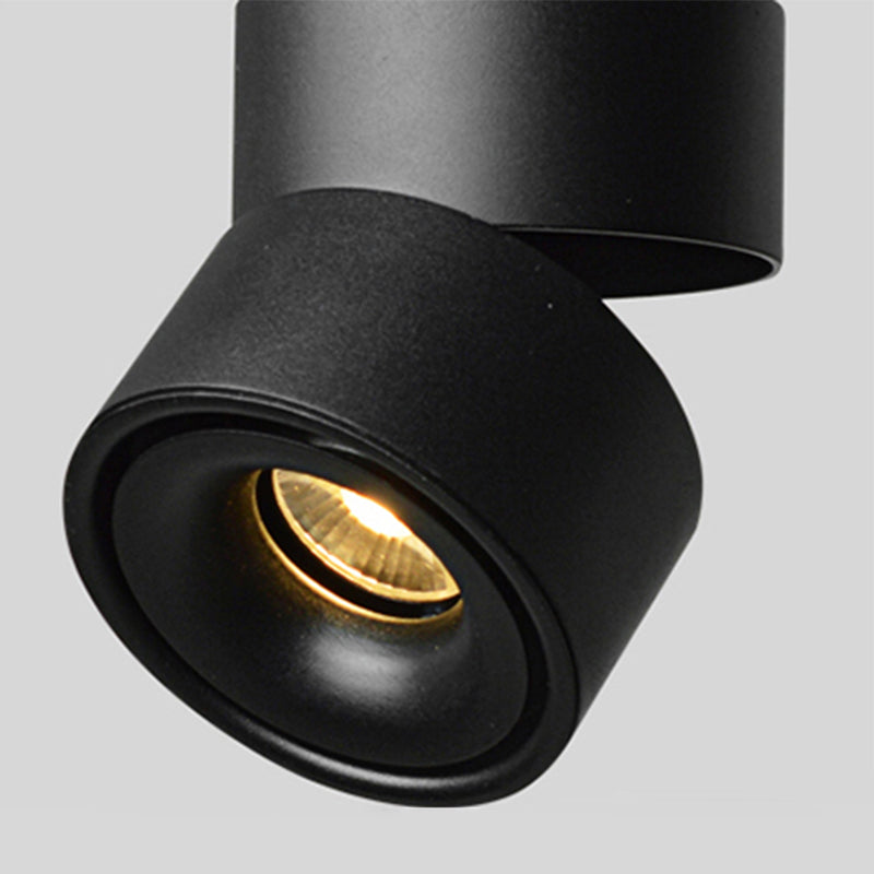 Cylinder 1-Light LED Flush Light New Modern Aluminum Flush Mount Ceiling Light Fixtures