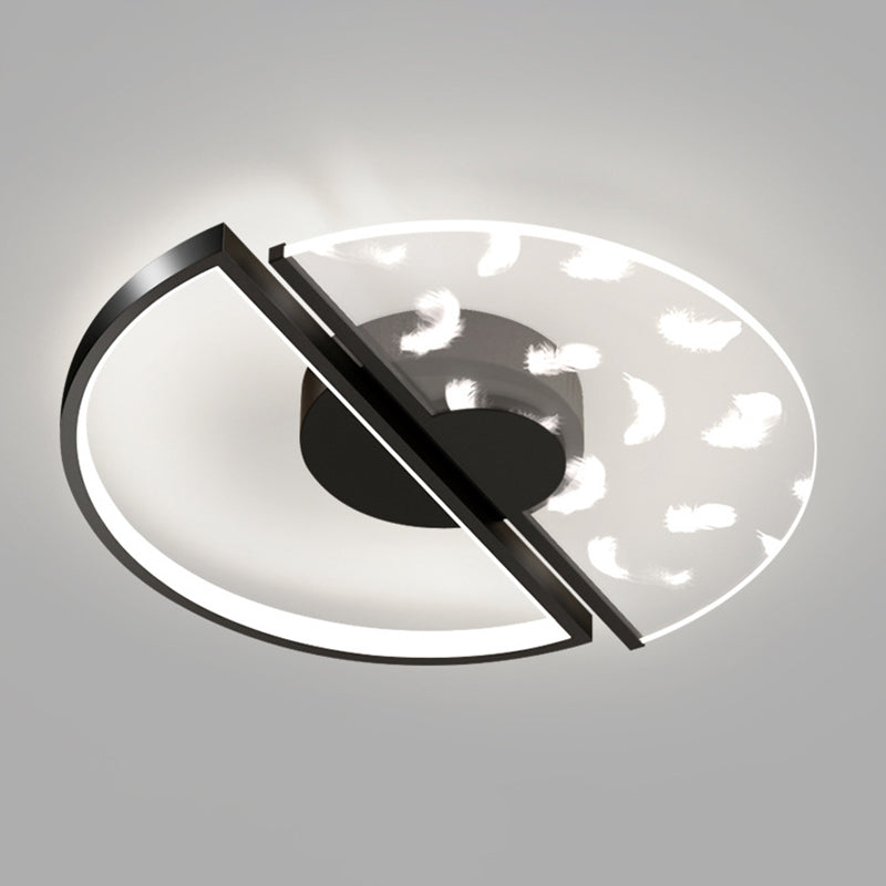 Round Flush Light Fixtures Eenvoud Acryl Plafond Light Fixtures voor Slaapkamer