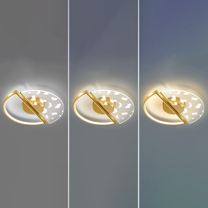 Round Flush Light Fixtures Eenvoud Acryl Plafond Light Fixtures voor Slaapkamer