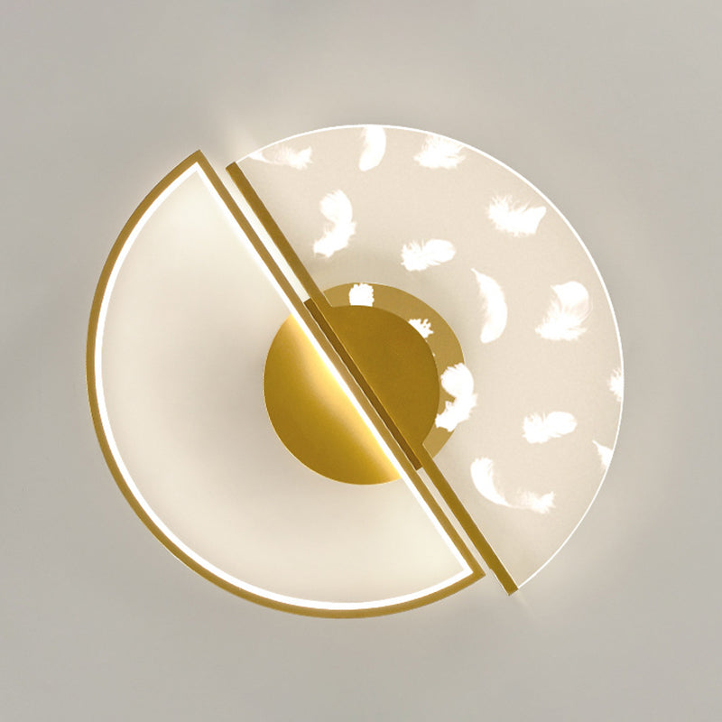 Round Flush Light Fixtures Eenvoud Acryl Plafond Light Fixtures voor Slaapkamer