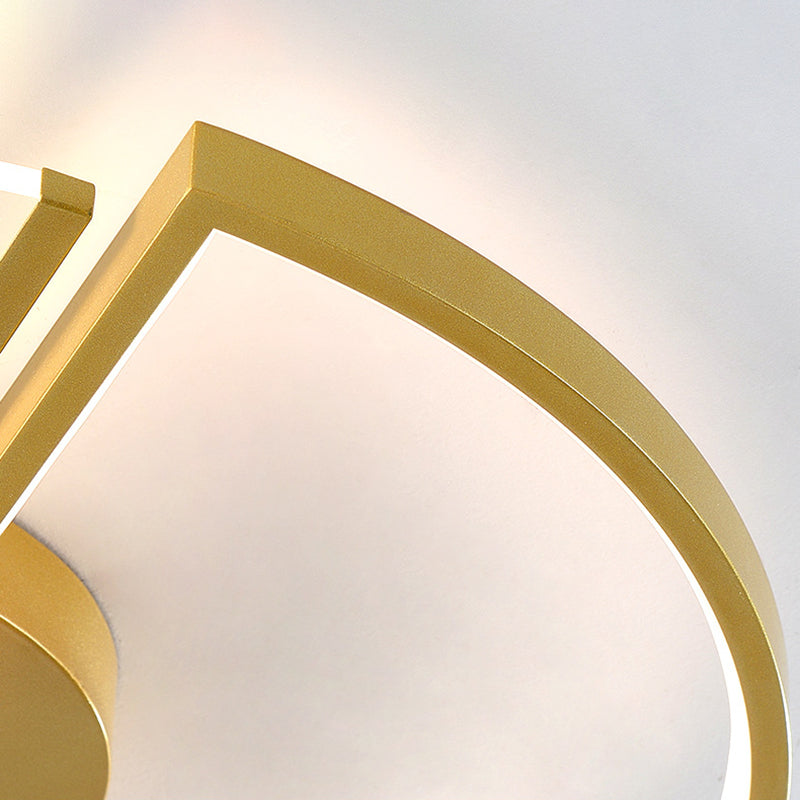 Round Flush Light Fixtures Eenvoud Acryl Plafond Light Fixtures voor Slaapkamer