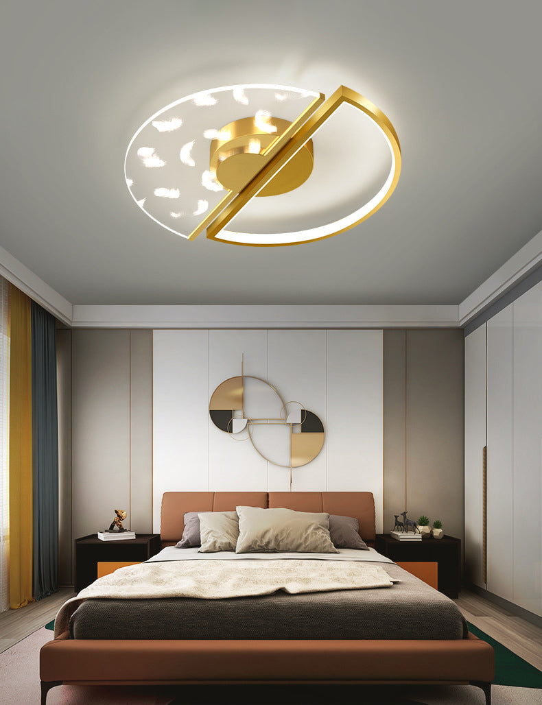 Round Flush Light Fixtures Eenvoud Acryl Plafond Light Fixtures voor Slaapkamer