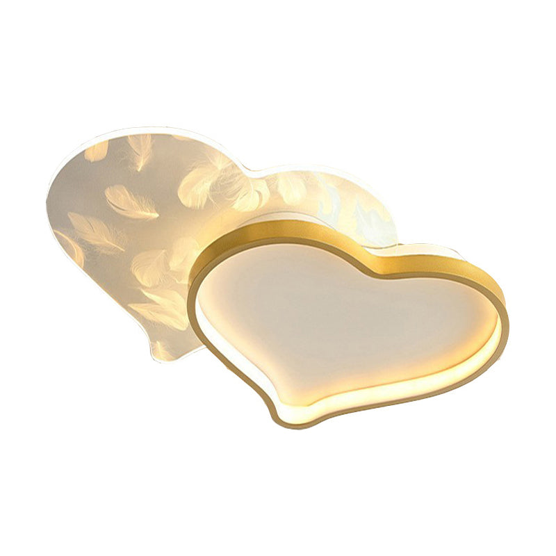Coeur encastré luminaire chambre simple acrylique plafonnier