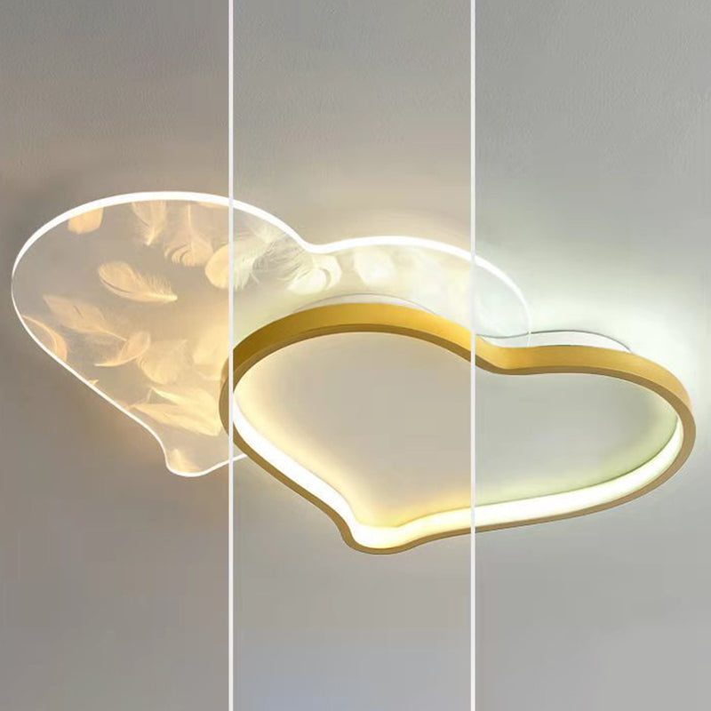 Coeur encastré luminaire chambre simple acrylique plafonnier