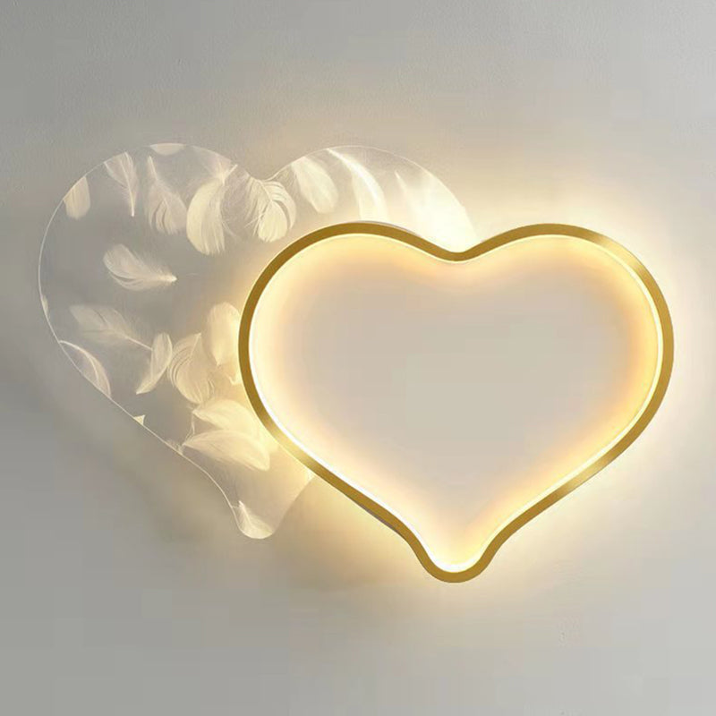 Coeur encastré luminaire chambre simple acrylique plafonnier