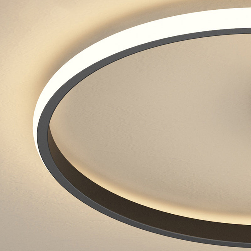 1-Luz de techo de color negro Montura de LED de metal de montaje en negro de techo para dormitorio