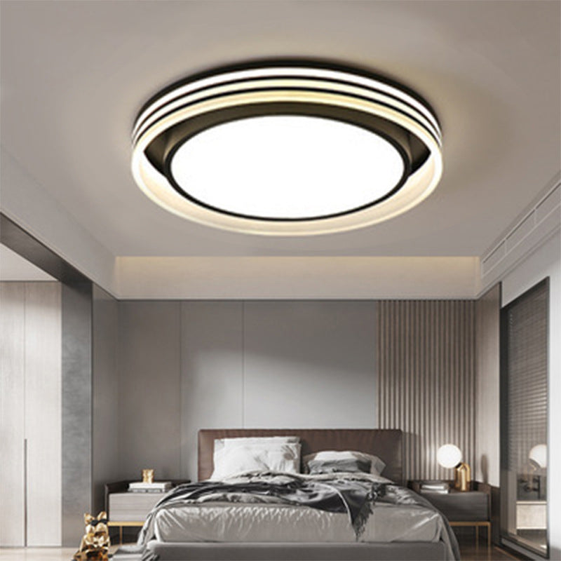 Plafonniers encastrés ronds en métal de style minimaliste moderne