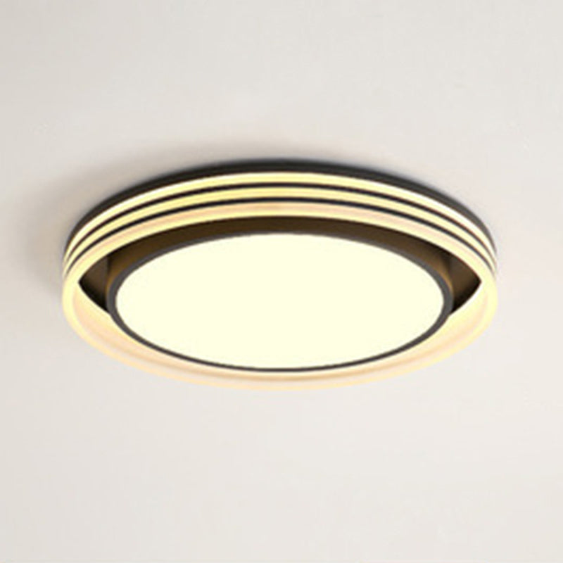 Plafonniers encastrés ronds en métal de style minimaliste moderne