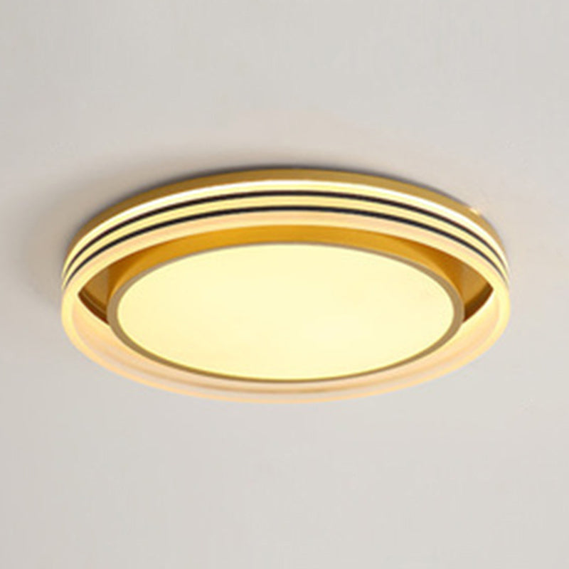 Plafonniers encastrés ronds en métal de style minimaliste moderne