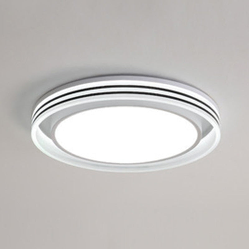 Plafonniers encastrés ronds en métal de style minimaliste moderne