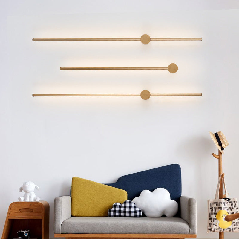 Linear Metal Wall Sconce Lighting Minimalist-Style LED Wall Mounted Light Fixture
