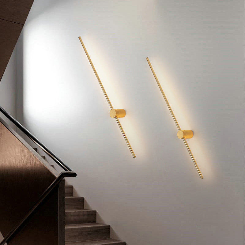 Linear Metal Wall Sconce Lighting Minimalist-Style LED Wall Mounted Light Fixture