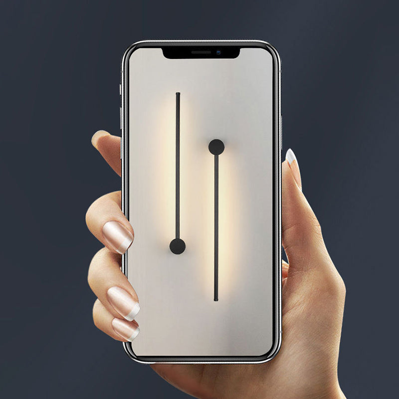 Linear Metal Wall Sconce Lighting Minimalist-Style LED Wall Mounted Light Fixture