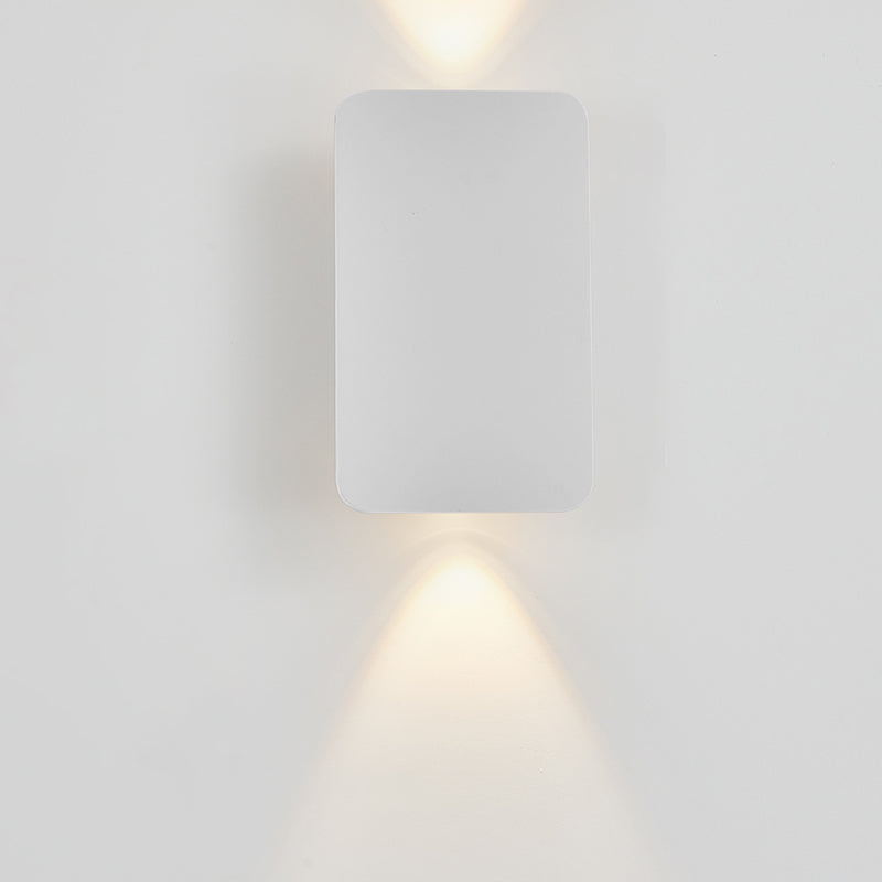 Aluminum Rectangular Wall Light Sconces Postmodern 2 Lights Sconce Light Fixtures for Living Room