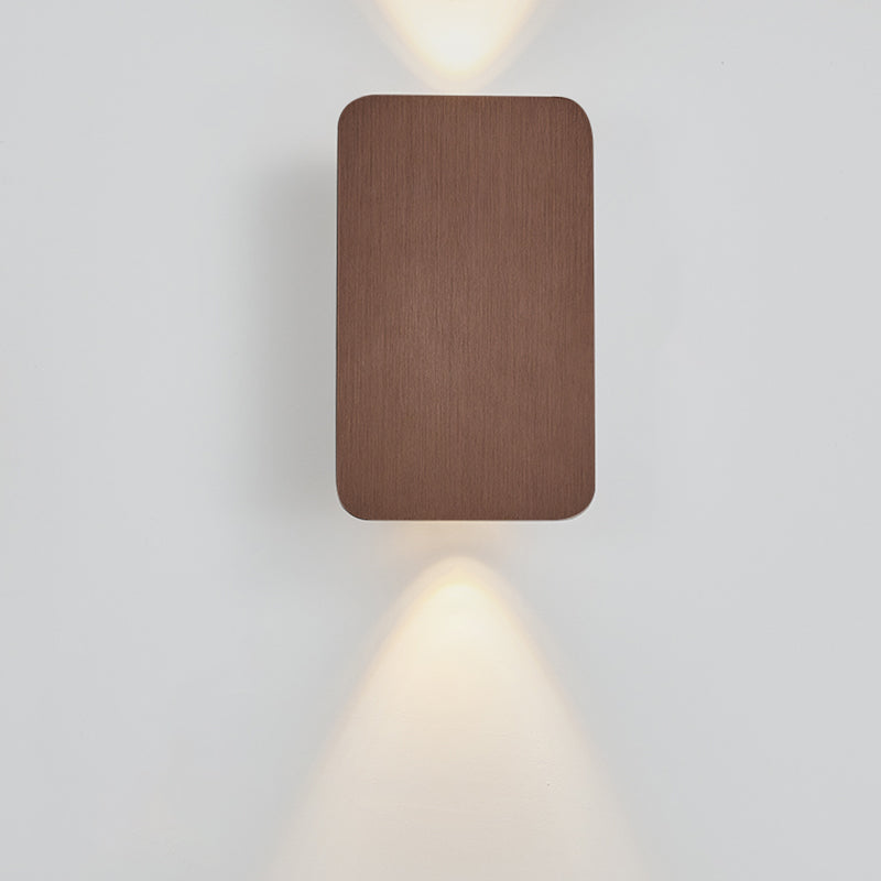 Aluminum Rectangular Wall Light Sconces Postmodern 2 Lights Sconce Light Fixtures for Living Room