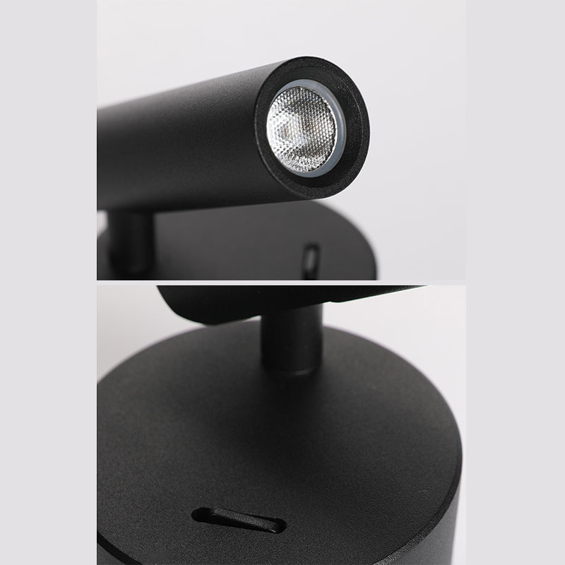 Modern Concise LED Wall Lamp Aluminium Circular Reading Wall Sconce for Bedroom