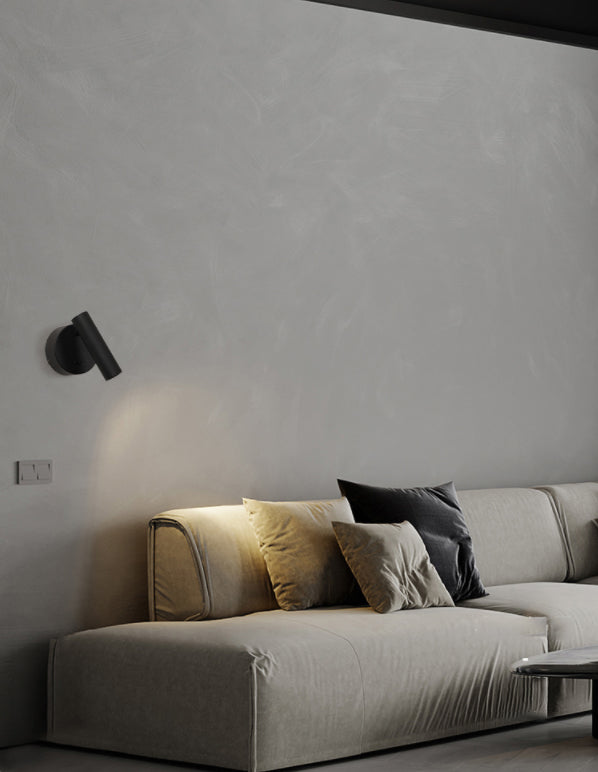 Modern Concise LED Wall Lamp Aluminium Circular Reading Wall Sconce for Bedroom