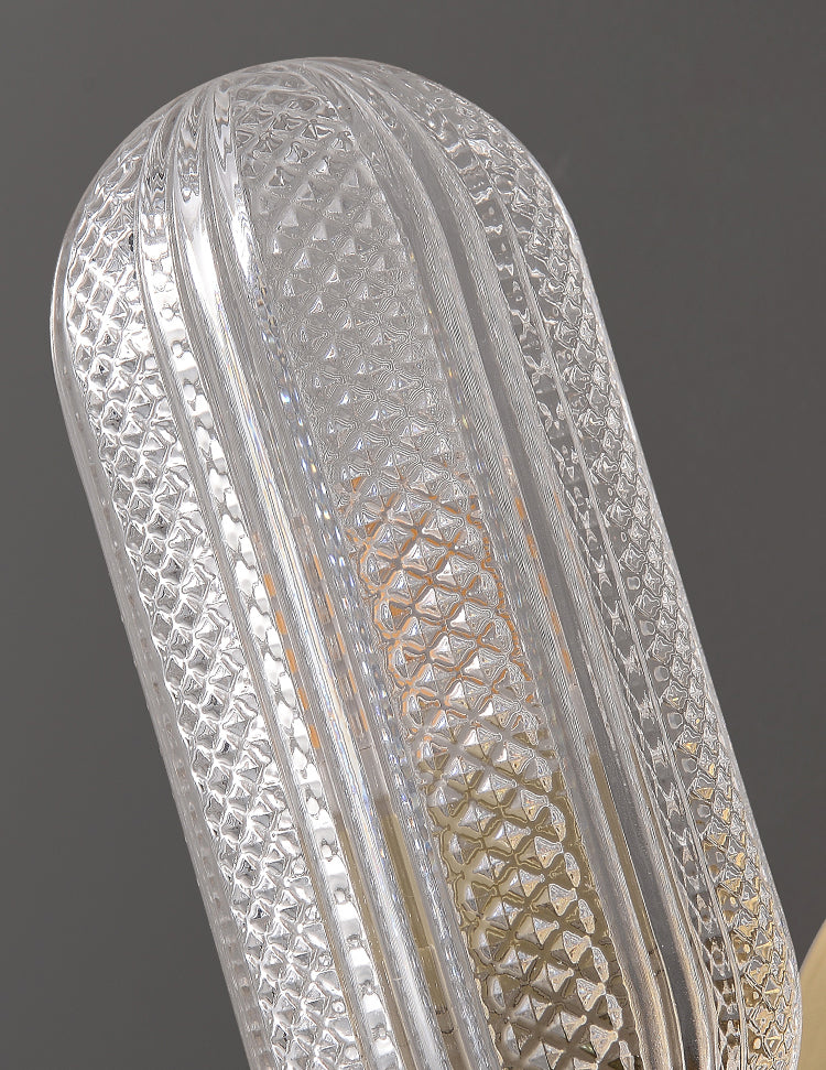 Gold Glass Wall Lamp in Modern Creative Style Copper Cylindrical Wall Sconce for Interior Spaces