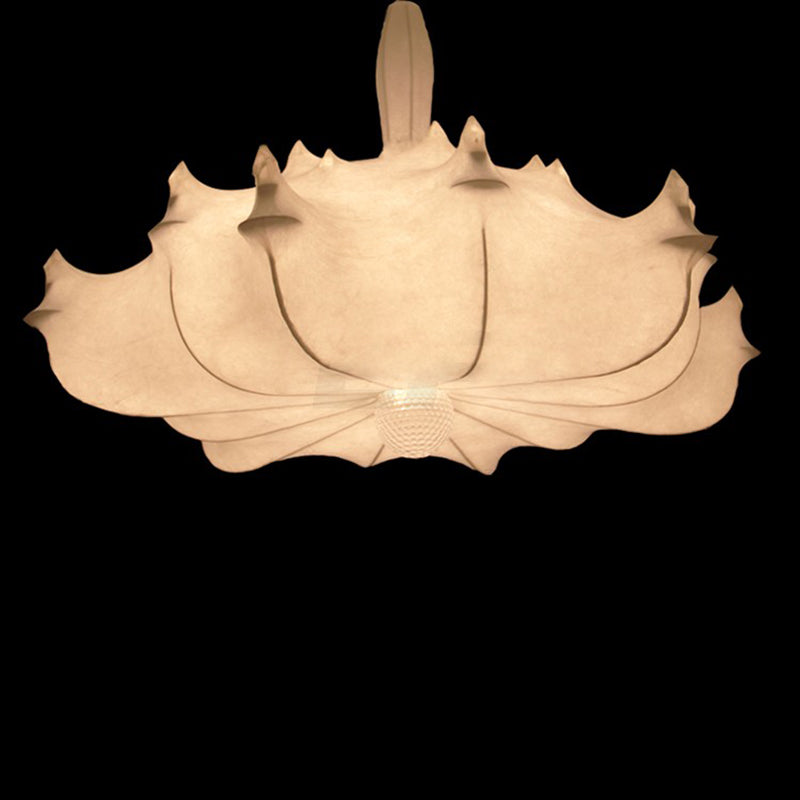 Éclairage pendentif ombré Amélioration du tissu minimaliste salon PLADANT PLANDANT EN BLANC