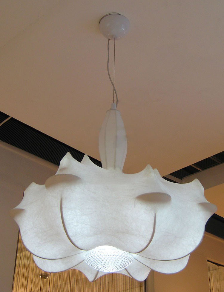 Éclairage pendentif ombré Amélioration du tissu minimaliste salon PLADANT PLANDANT EN BLANC