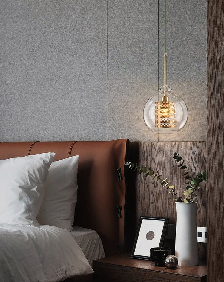 1-Licht-Glas-HABE-Beleuchtungsbehandlung Minimalismus Anhänger Lichtkit für Esszimmer