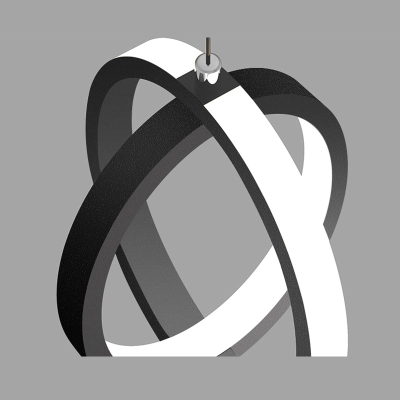 Aluminium LED Hanging Light in Modern Minimalist Style Silicone Globe Pendante Light for Bedroom