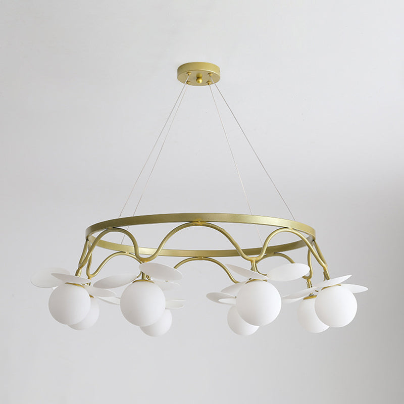 Circle Metal Suspension Lighting Modern Ceiling Suspension Lamp for Bedroom