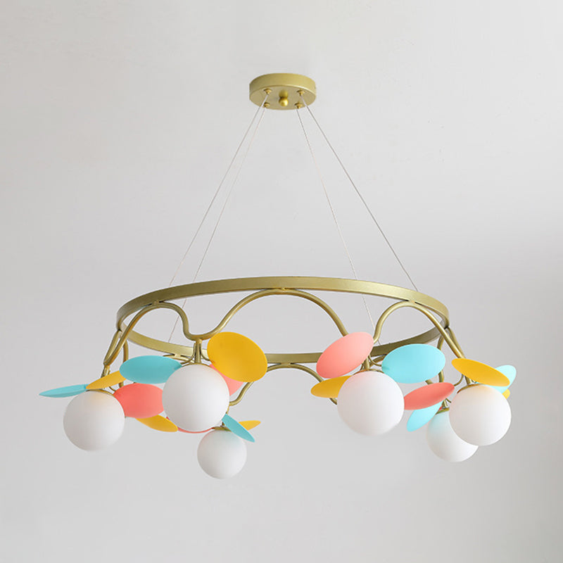 Circle Metal Suspension Lighting Modern Ceiling Suspension Lamp for Bedroom